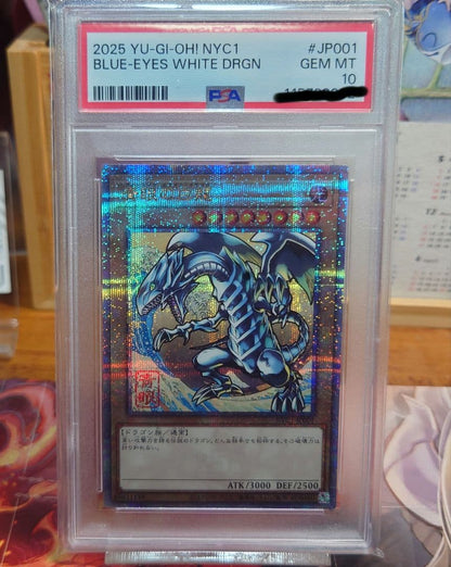 Blue-Eyes White Dragon Wayo Ukiyo-e PSA 10 graded Yu-Gi-Oh trading card from Japan import