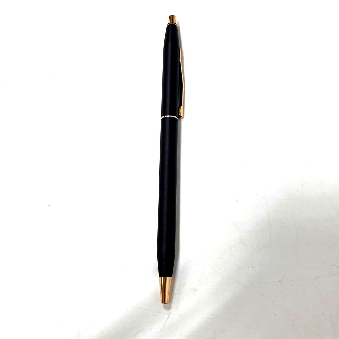 Cross Classic Century Black Ballpoint Pen - Black Ink, Gold Cap, Used — Japan Import