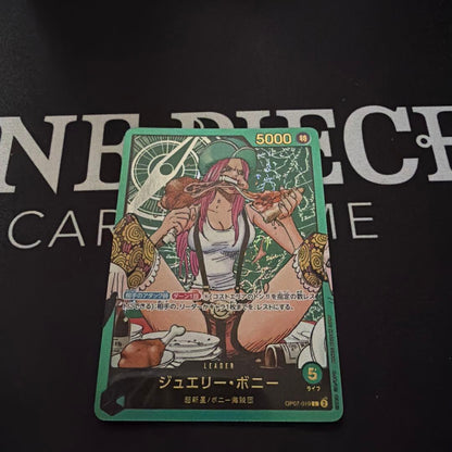One Piece Game Jewelry Bonnie parallel leader card with gold text OP07-019 Japan import