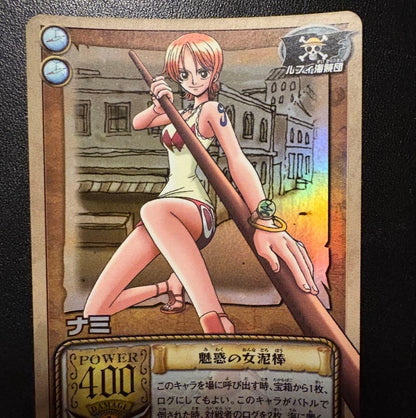 One Piece Monkey D. Luffy Wave 05 SR Japanese collectible card in protective sleeve