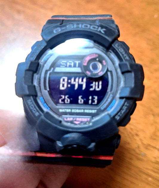 Casio G-Shock GMD-B800SC-1JF mid-size black Bluetooth watch with shock resistance