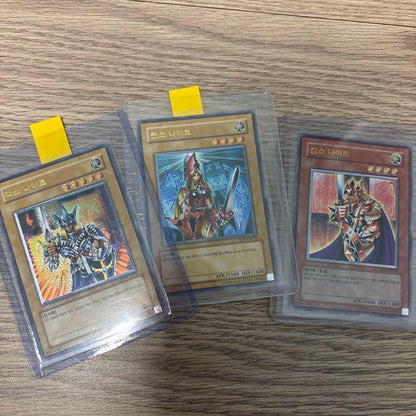 Yugioh Queen's Knight King's Knight Jax Knight Korean Relief holographic secret rare cards in English