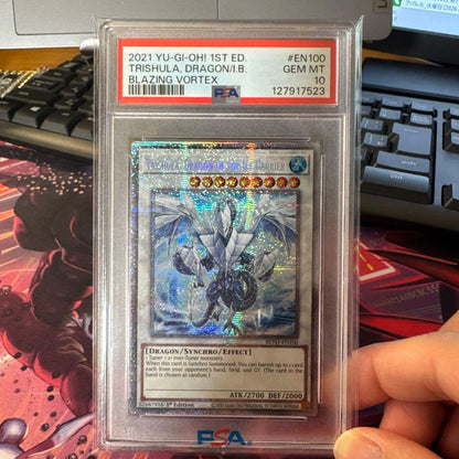 Trishula Star Light rare card graded PSA 10, Japan import, overseas version with low print rate