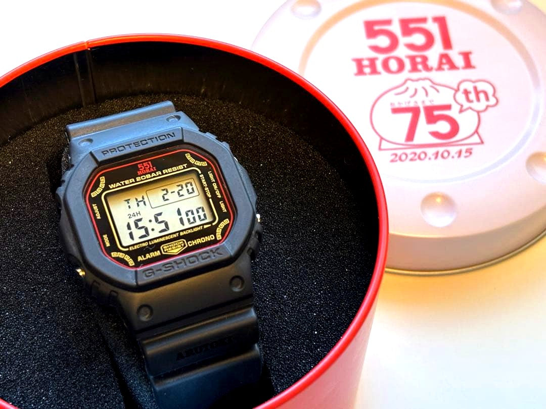 Casio G-Shock DW-5600 Limited Collaboration 551 Horai special edition watch Japan import
