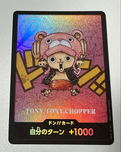 One Piece Card Game Chopper Kumamoto Premium Don Card from Japan Import in original packaging