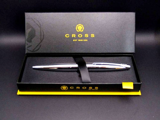 Cross Pen ATX 882-2 pure chrome oil-based ink pen with twist mechanism in original Cross box