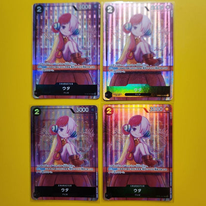 Four One Piece Card Game Uta Parallel single cards included in bulk sale from Japan import