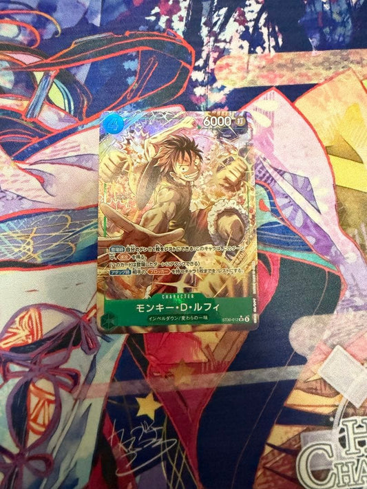 One Piece Monkey D. Luffy SR-P ST30-012 trading card from Start DeckEX set Japan import