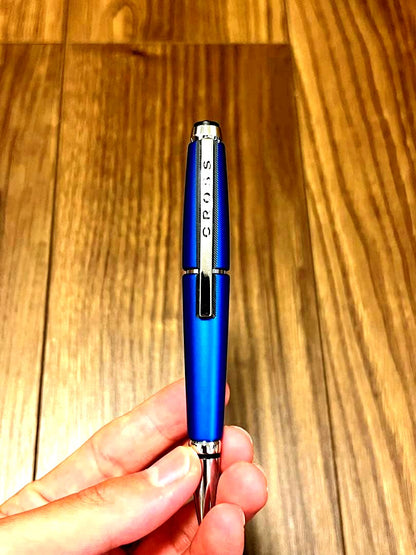 Cross Edge AT0555-3 Gel Ballpoint Pen Nitrro Blue Japan Import