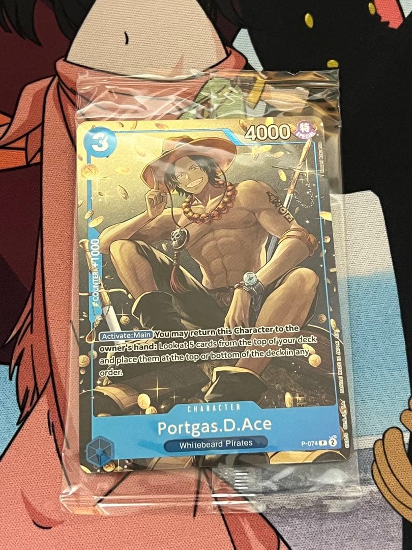 One Piece Card Game Ace Promo card overseas limited edition Japan import