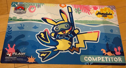 WCS2024 Hawaii Honolulu Player Limited Playmat featuring exclusive event design, near-new condition