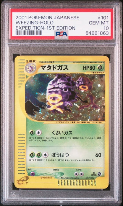PSA10 graded Panini Pokémon Metal Dogas Holo Carde 1st collectible card