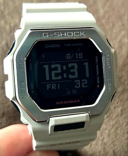 Casio G-Shock GBX-100-8JF grey watch with LCD screen and shock resistant design Japan import