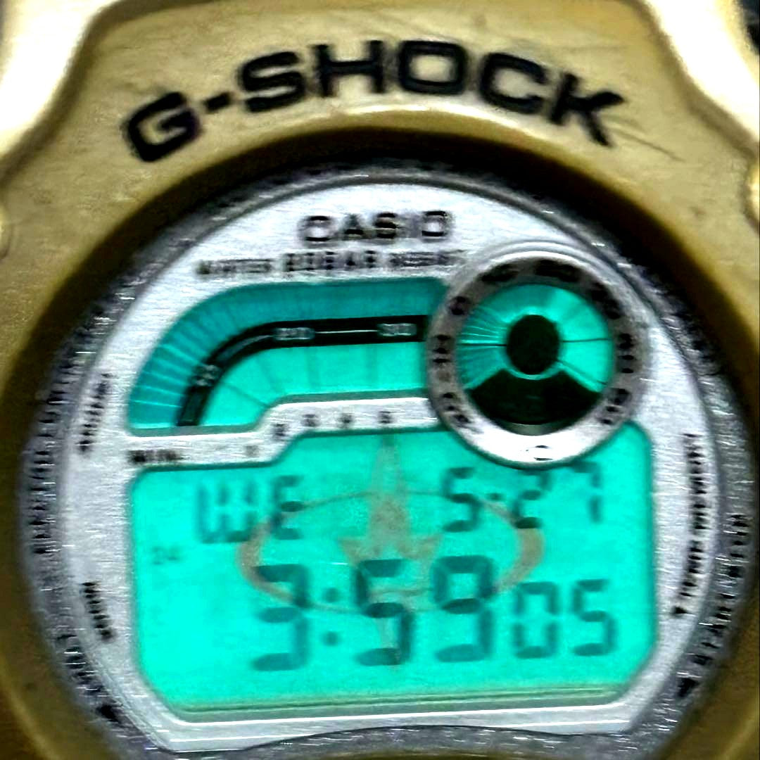 G-Shock DW-004 digital watch white beige with North Shore Hawaii Triple Crown logo, Japan import