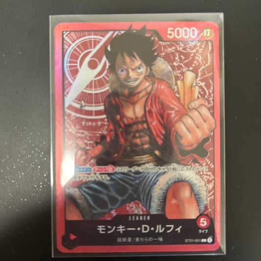 One Piece Trading Card Game Monkey D. Luffy Leader card OP01-001 SR Japanese edition