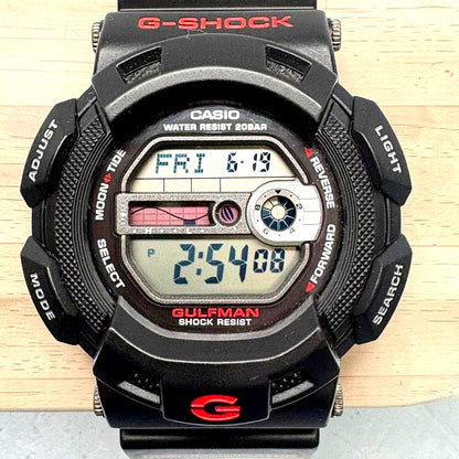 Casio G-Shock Gulfman G-9100 Black Wristwatch — Japan Import