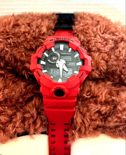 Casio G-Shock GA-700-4A Red Digital Watch — Japan Import