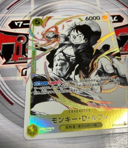 One Piece Monkey D. Luffy ST13 Parallel Sumi-e trading card from Japan