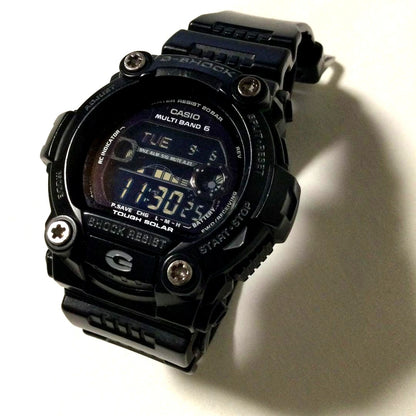 Casio G-Shock DW digital watch with resin urethane band and stopwatch function