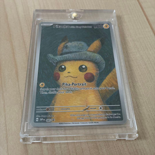 Bandai Pikachu with Grey Felt Hat promotional collectible card SVP EN 085 Electric type 60 HP