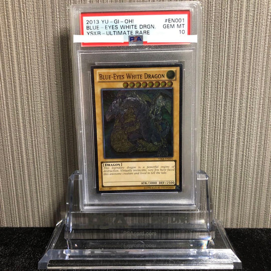 Blue Eyes White Dragon YSKR-EN001 Ultimate Rare trading card graded PSA 10 GEM MINT Japan import