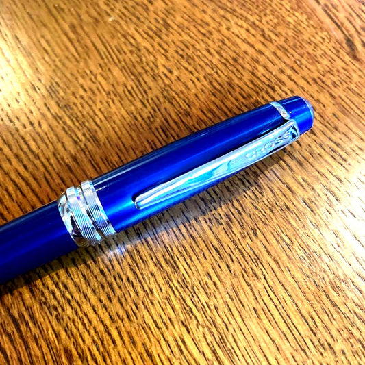 Cross No.7 Ballpoint Pen Japan Import with oil-based ink and single ink color, unused with minor storage scratches