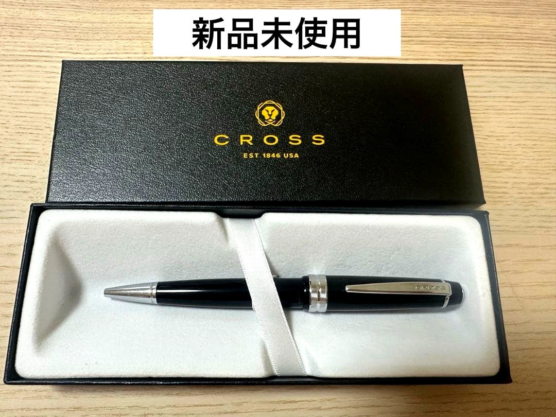 Cross Bailey Light ballpoint pen with polished black resin body and twist mechanism, brand new, Japan import