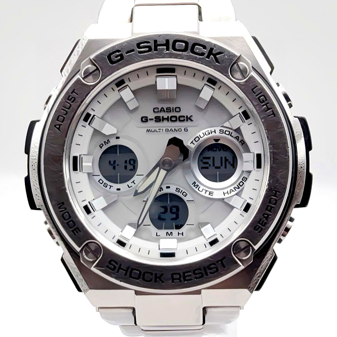 Casio G-Shock G-Steel GST-W110D-7AJF silver stainless steel radio solar watch