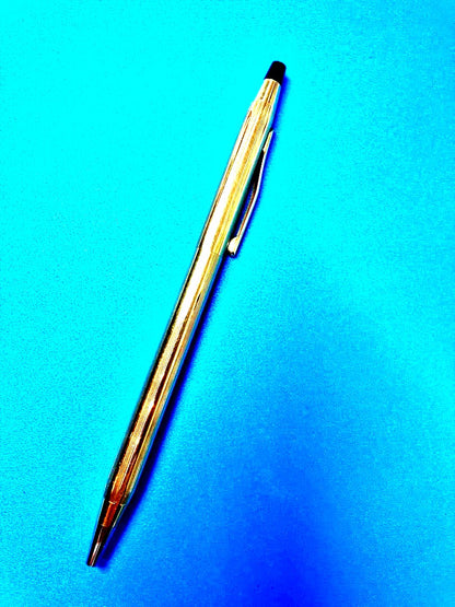 Cross Gold Ballpoint Pen Slim Type — Japan Import