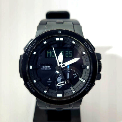 Casio Pro Trek PRW-7000 solar radio watch with sapphire glass and carbon fiber urethane band