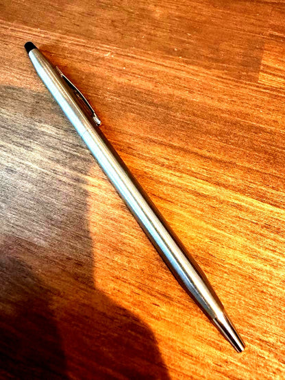 Vintage CROSS Classic Century oil-based ballpoint pen from 1970s-1980s with American-made stamp