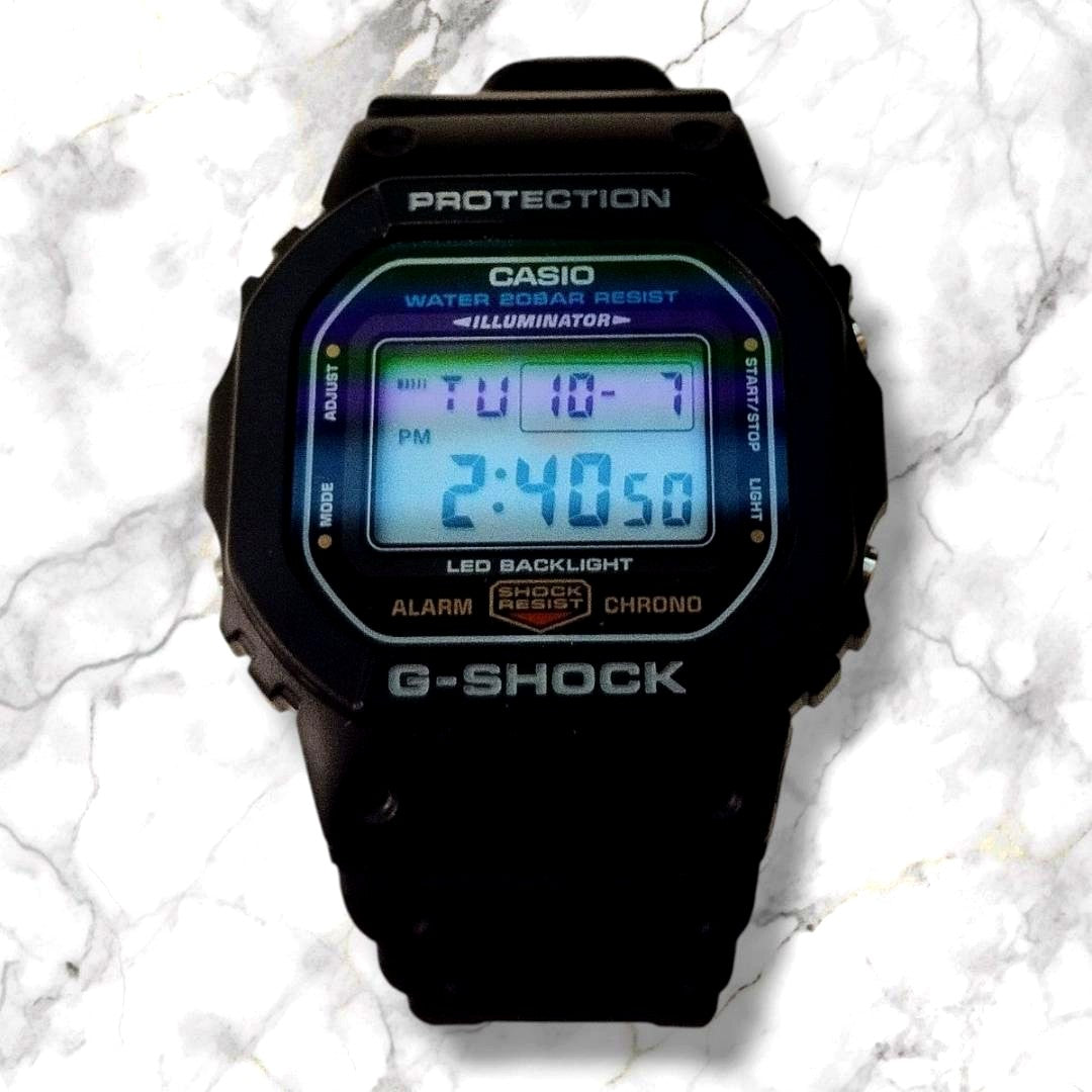 Casio G-Shock DW-5600UE 1DR square digital watch with black resin band and box