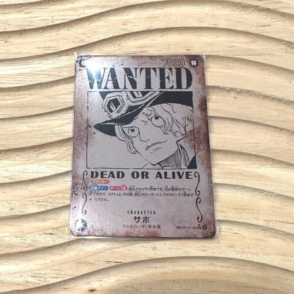 Monkey D. Luffy One Piece Wano Kuni SAWO Spot Collection trading card, size 2.54 x 3.54 inches
