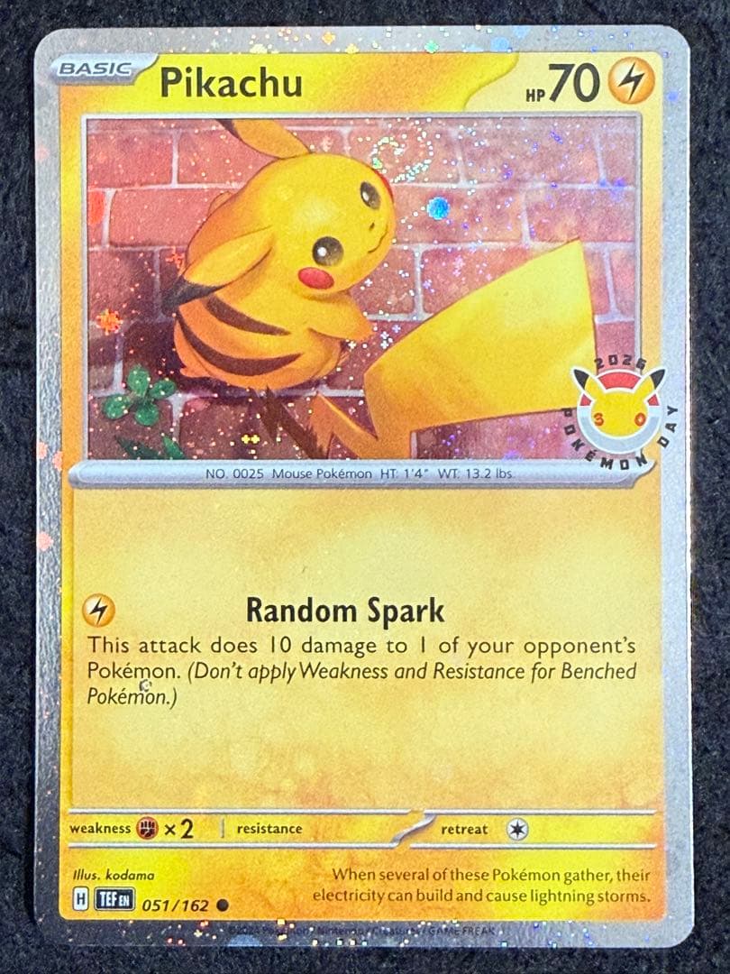 Pokemon Center Pikachu 30th Anniversary 2026 Pokémon Day promo card English UK version Japan import