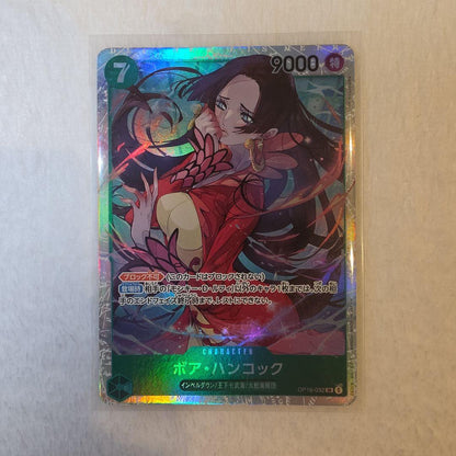 One Piece Game Card Boa Hancock OP10-032 showing character art and card details