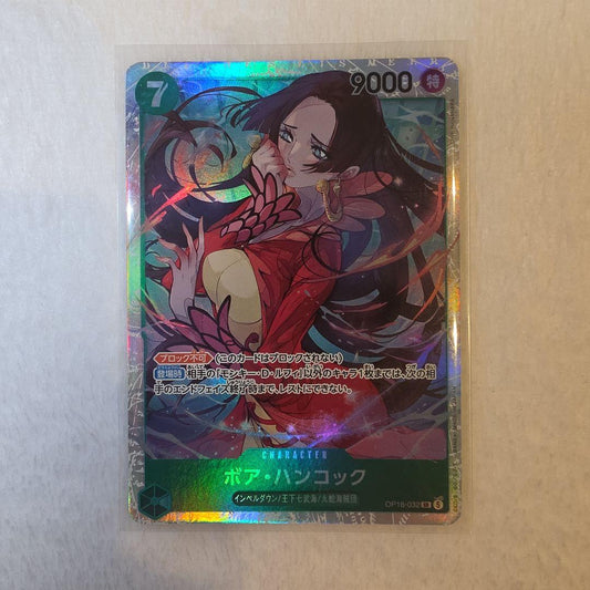 One Piece Game Card Boa Hancock OP10-032 showing character art and card details