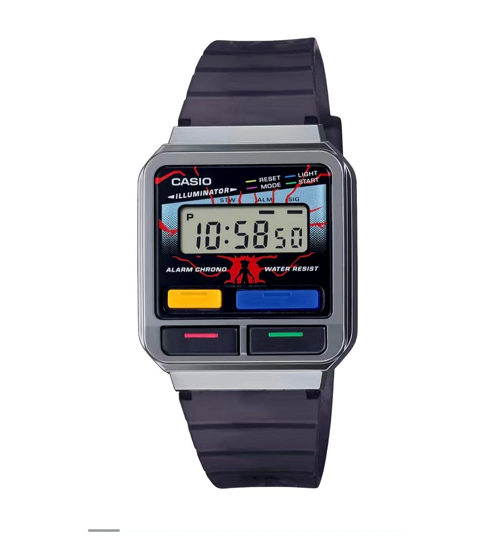 Casio Stranger Things watch featuring unique design, in brand new condition with no scratches or cracks