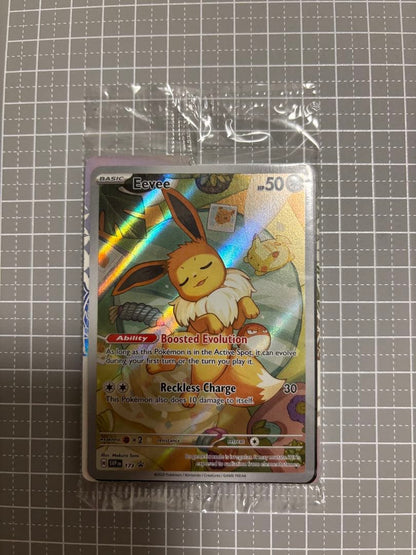 Unopened Eevee SVP English Version AR Promo card with English text and promotional artwork