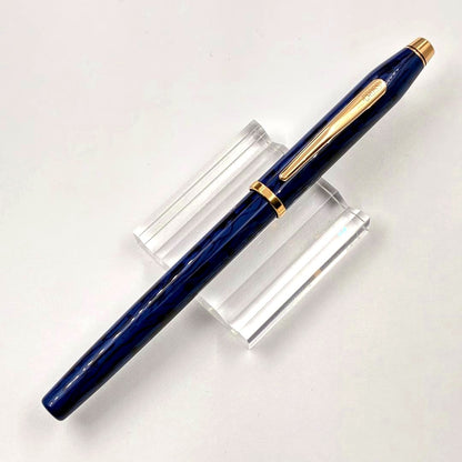 Cross Century Fountain Pen Blue Lacquer 18K F Nib — Japan Import