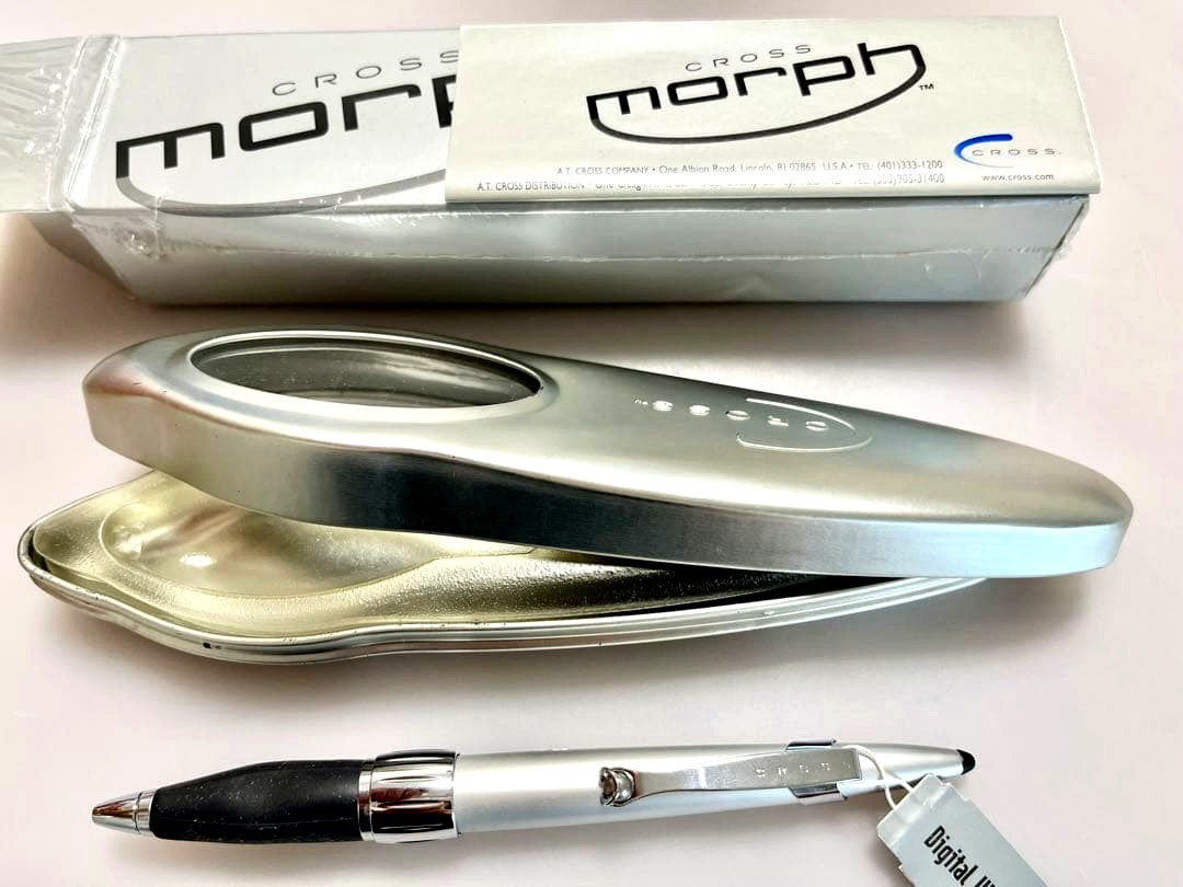 Cross Morph Duo Digital Writer vintage model ELD472-4 with rubber grip and broad black ink tip in original box