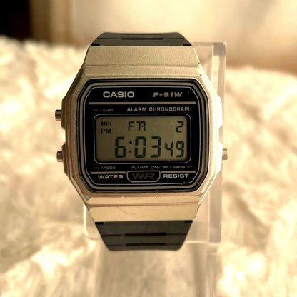 Casio Watch Model #3425 with Mechanical Movement, Adjustable 5.5-8.7 inches, Used — Japan Import
