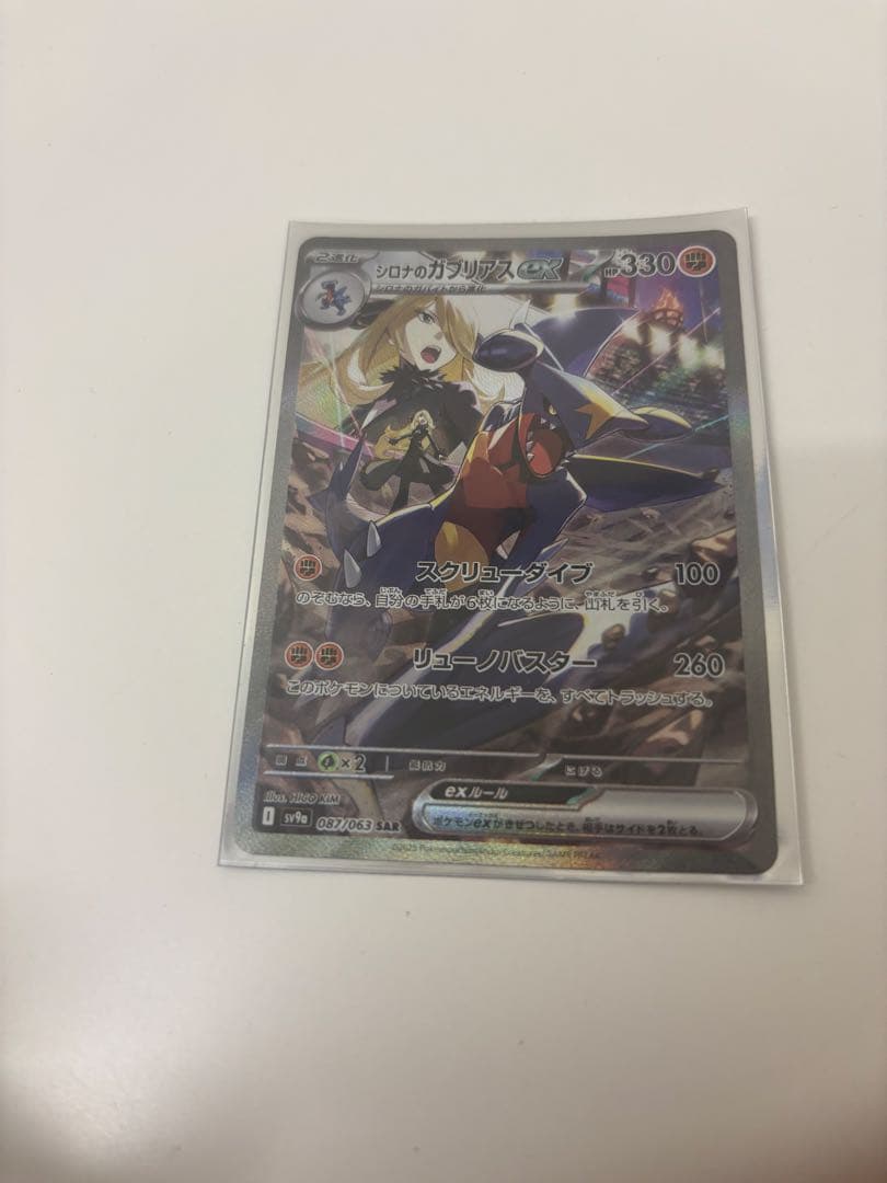 Pokemon Card Shrona's Garchomp ex SAR playing card from Japan import in mint condition