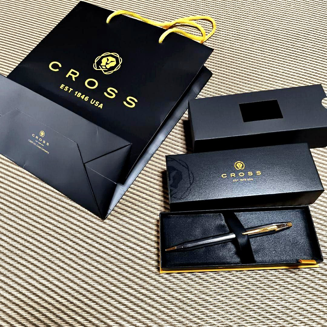 Cross Stylish Silver and Gold Contrast Ballpoint Pen Gift Set