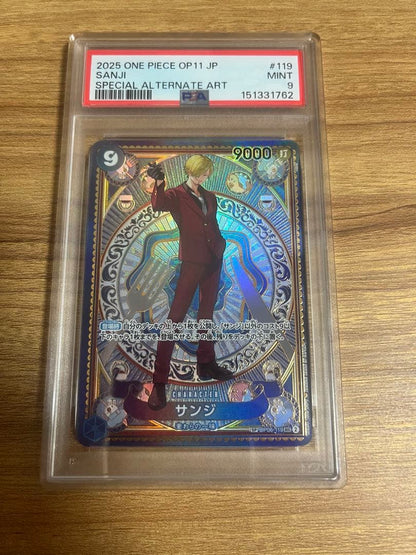 One Piece Sanji Special Alt Art Card OP11-JP Card #119 PSA 9 Japan Import collectible