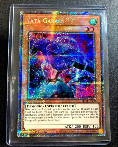 Yugioh Portugal Edition Yatagarasu Starlight Rare trading card BLCR-PT098 in new sleeve