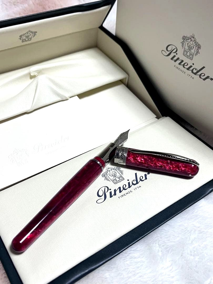 Pineider Avatar Lipstick Red F Fine Nib Pen — Japan Import