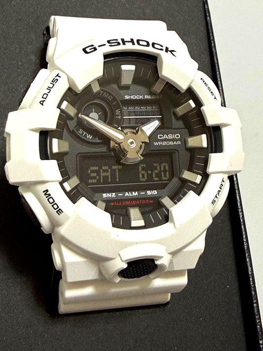 Casio G-Shock GA-700-7AJF white watch with box and manual Japan import