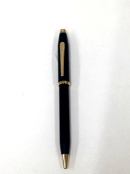 Cross Brand Black Ballpoint Pen Model TO.1187 with Gold Accents