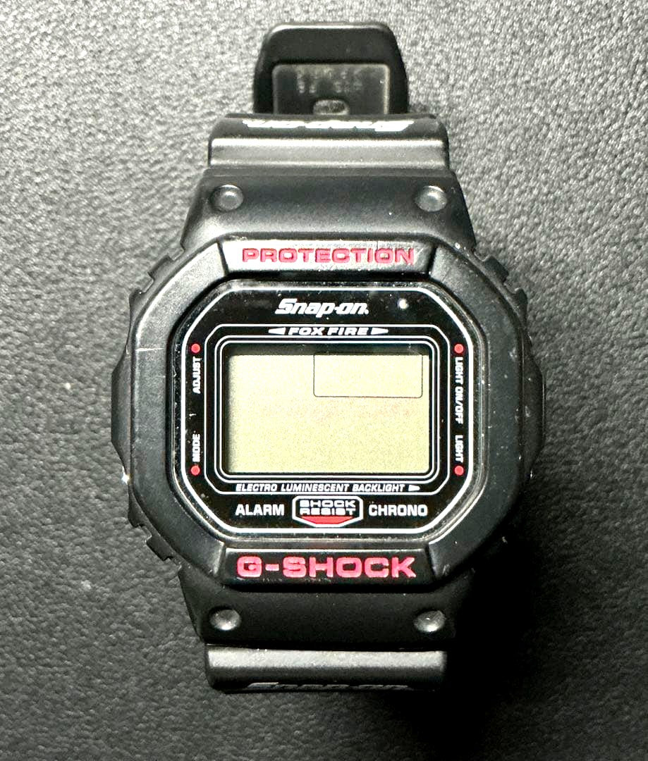 Casio G-Shock DW-5600VT Snap-on Collaboration Watch model CAS040GS with black and gray design