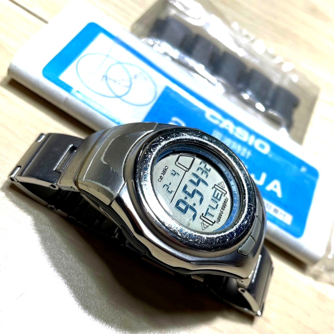 Casio Wave Ceptor women’s radio-controlled watch with backlight, shown on wrist